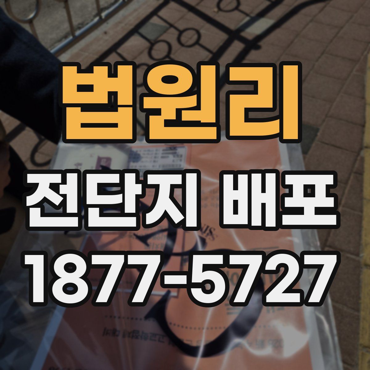 법원리 전단지 배포