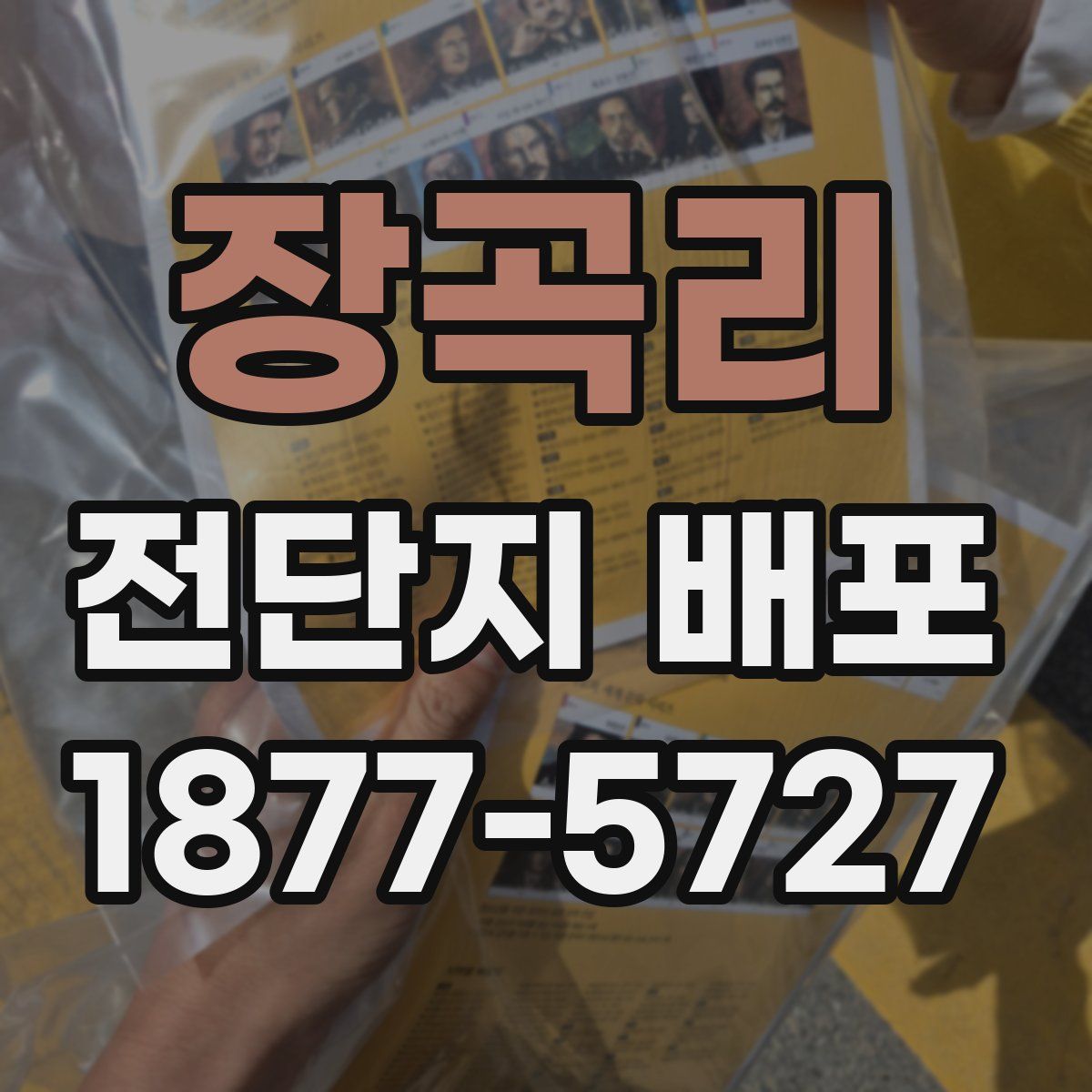 장곡리 전단지 배포