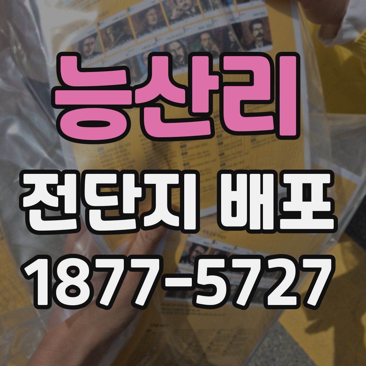 능산리 전단지 배포