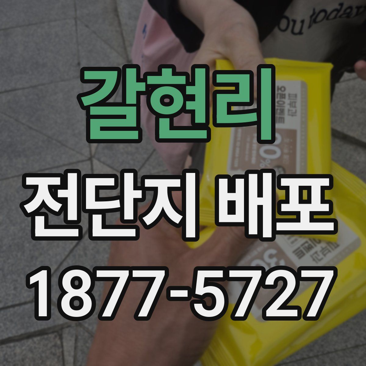 갈현리 전단지 배포