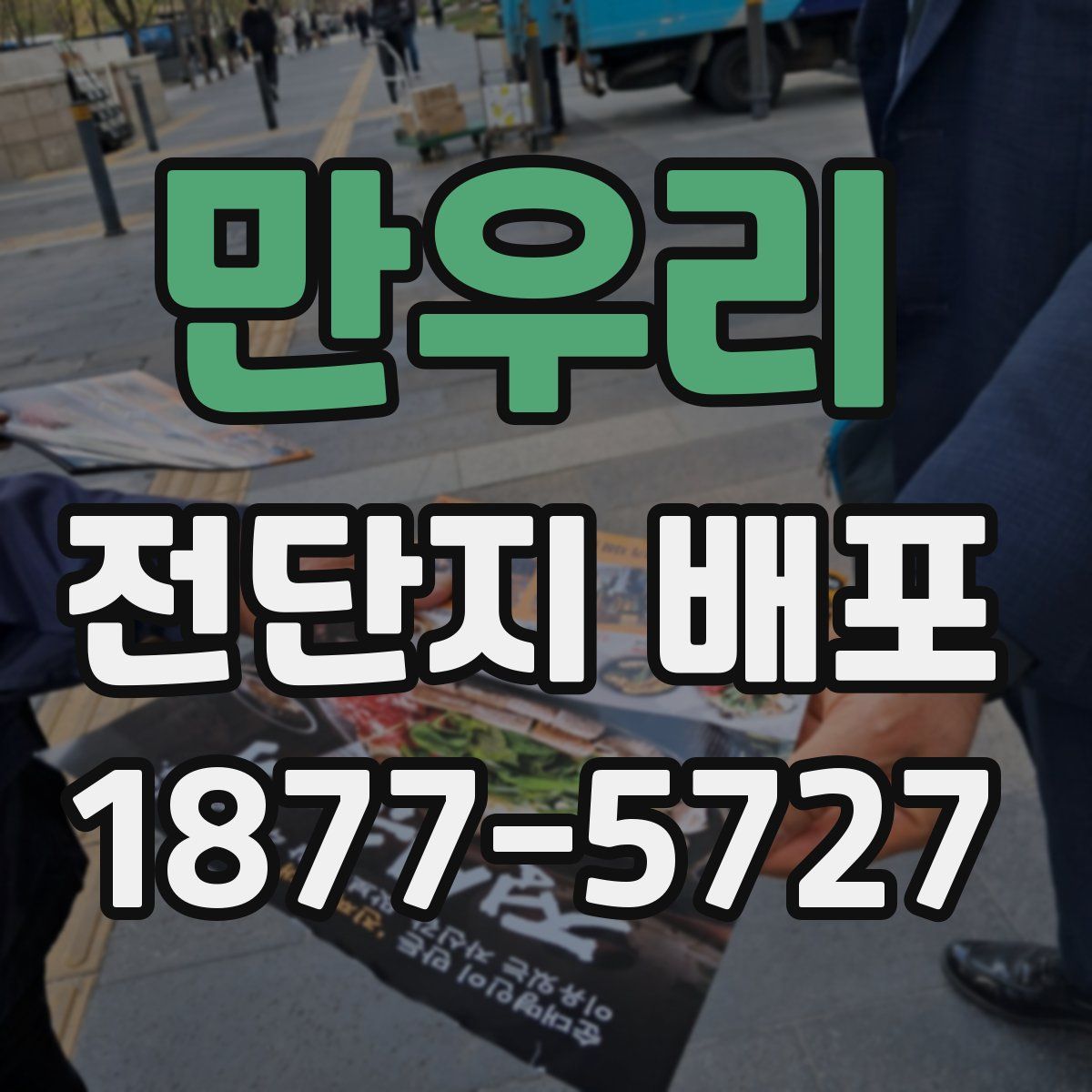 만우리 전단지 배포