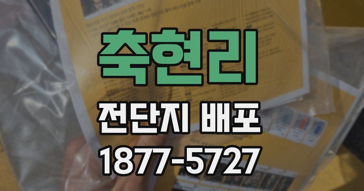 축현리 전단지 배포