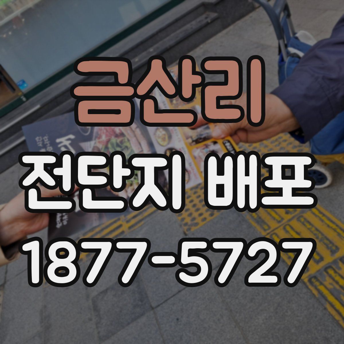 금산리 전단지 배포