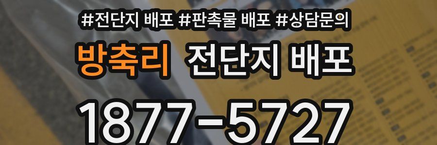 방축리 전단지 배포