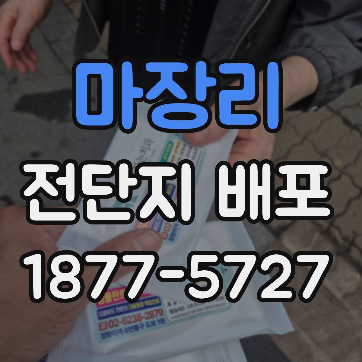 마장리 전단지 배포