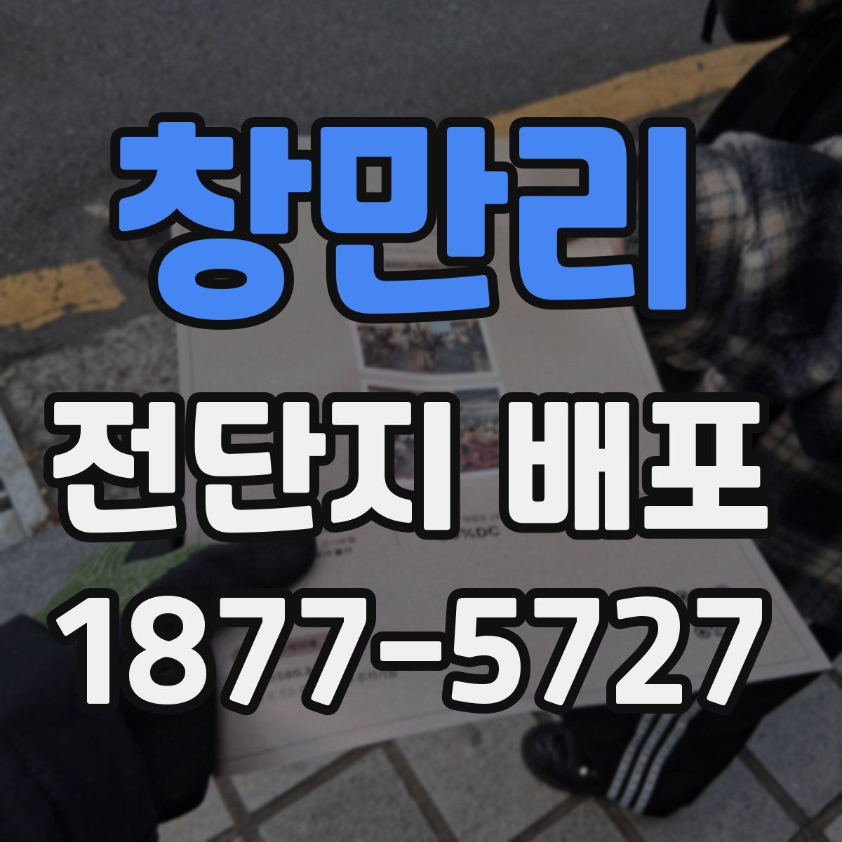 창만리 전단지 배포