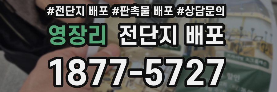 영장리 전단지 배포
