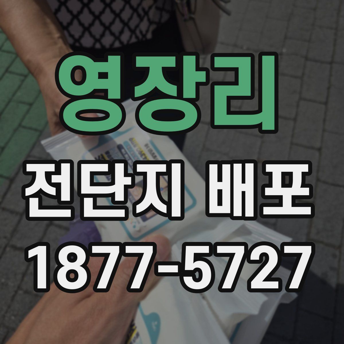 영장리 전단지 배포