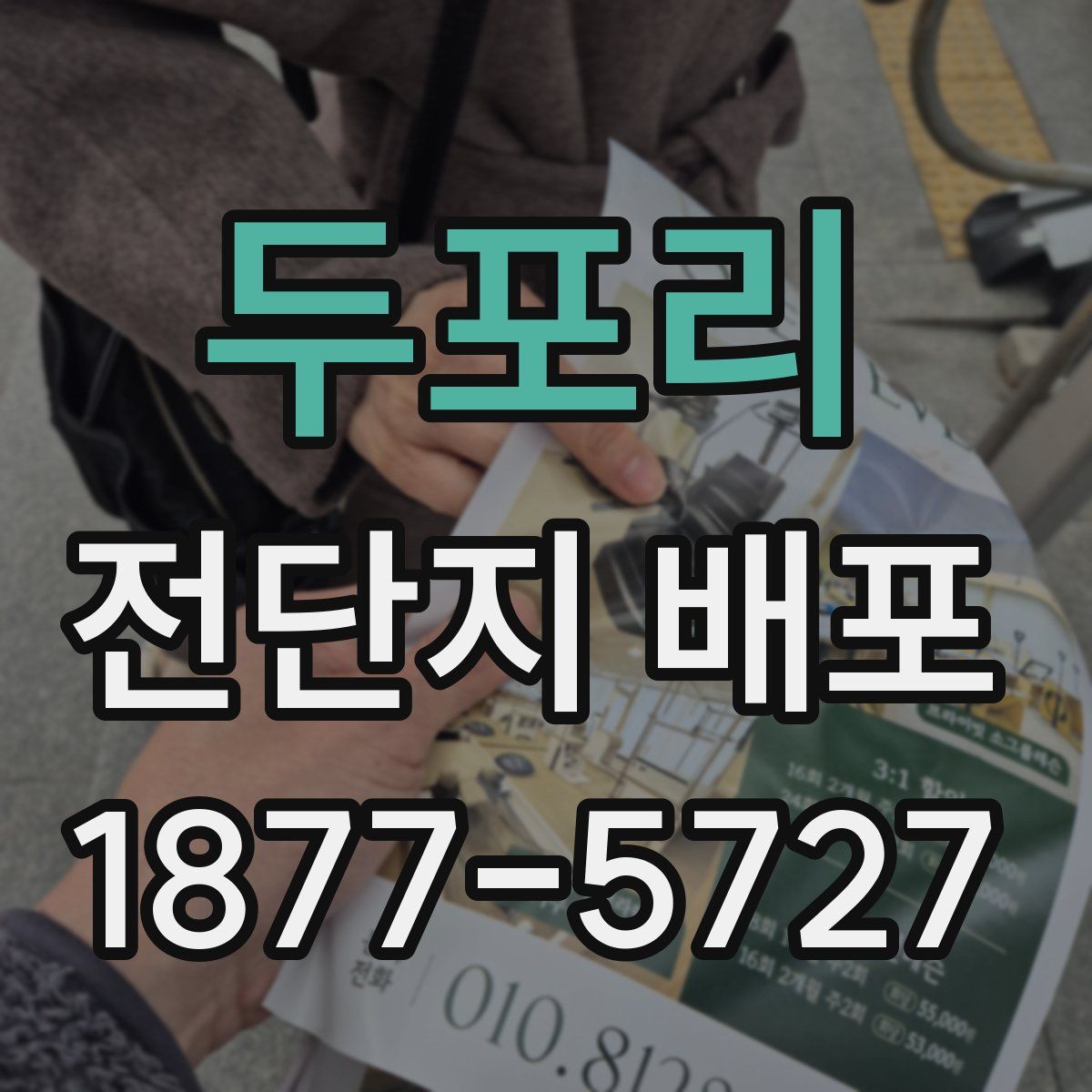 두포리 전단지 배포