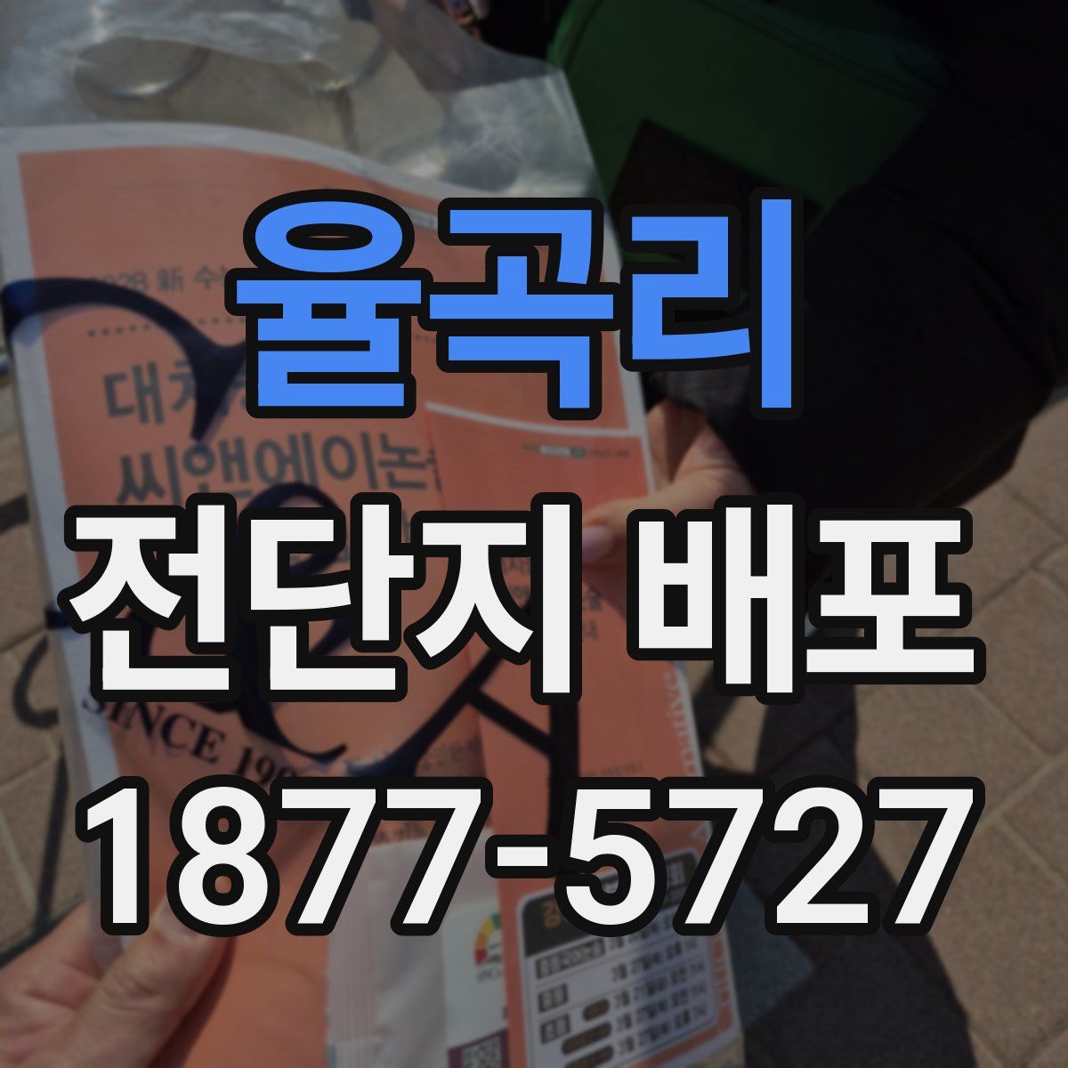 율곡리 전단지 배포