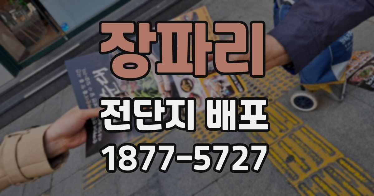 장파리 전단지 배포
