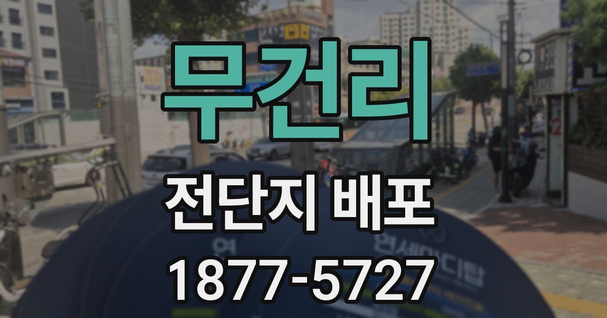 무건리 전단지 배포