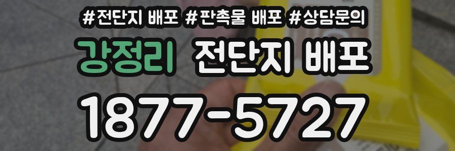 강정리 전단지 배포