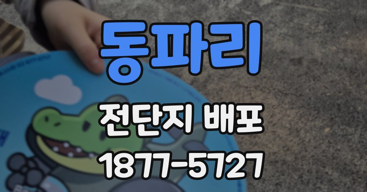 동파리 전단지 배포