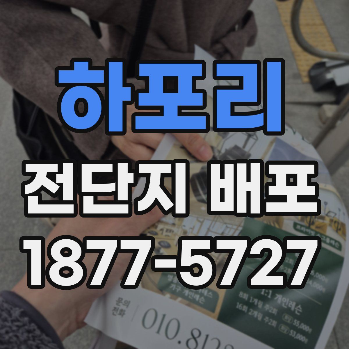 하포리 전단지 배포