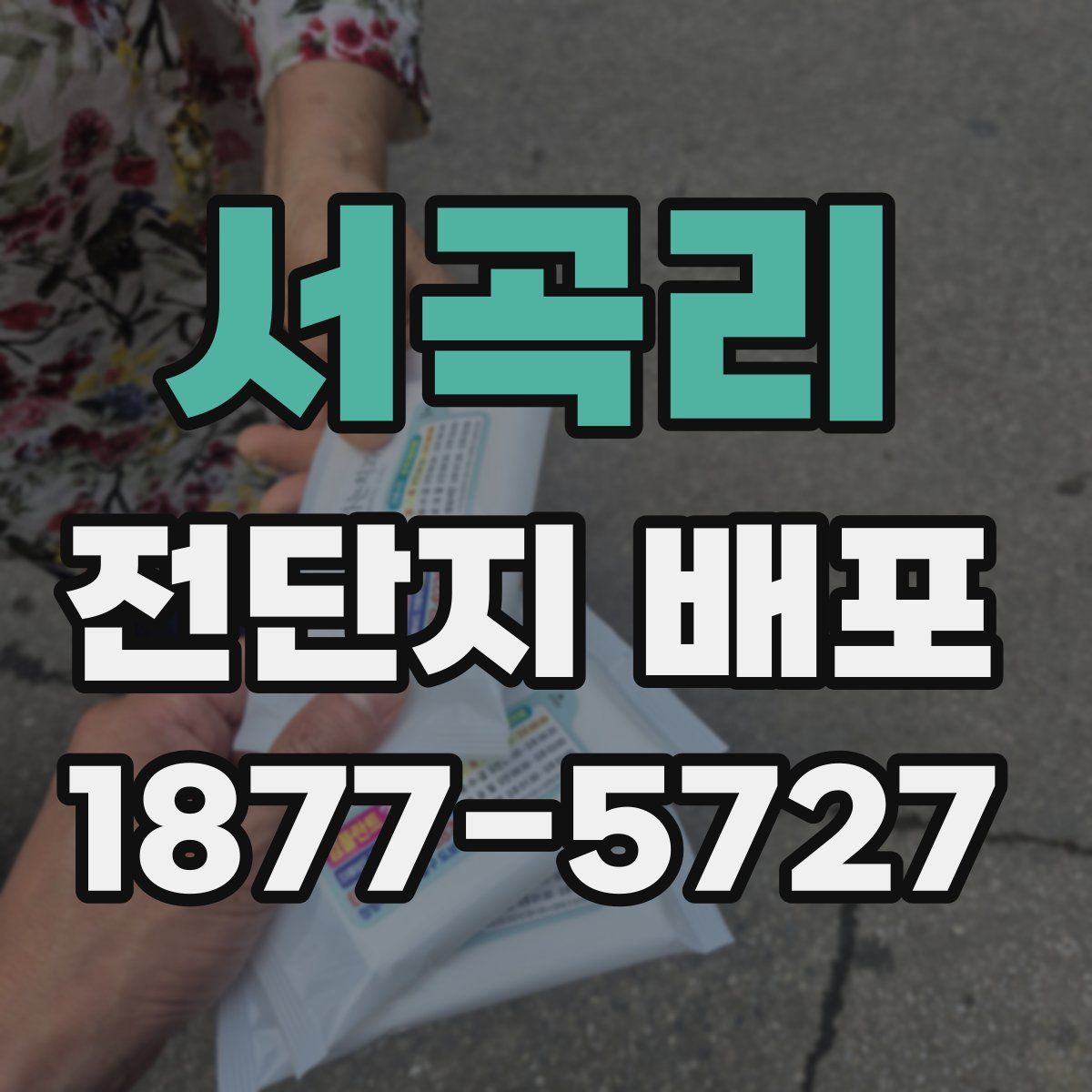 서곡리 전단지 배포