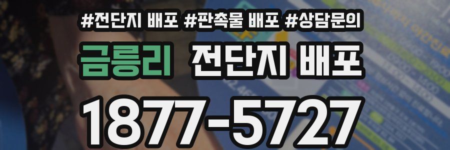 금릉리 전단지 배포