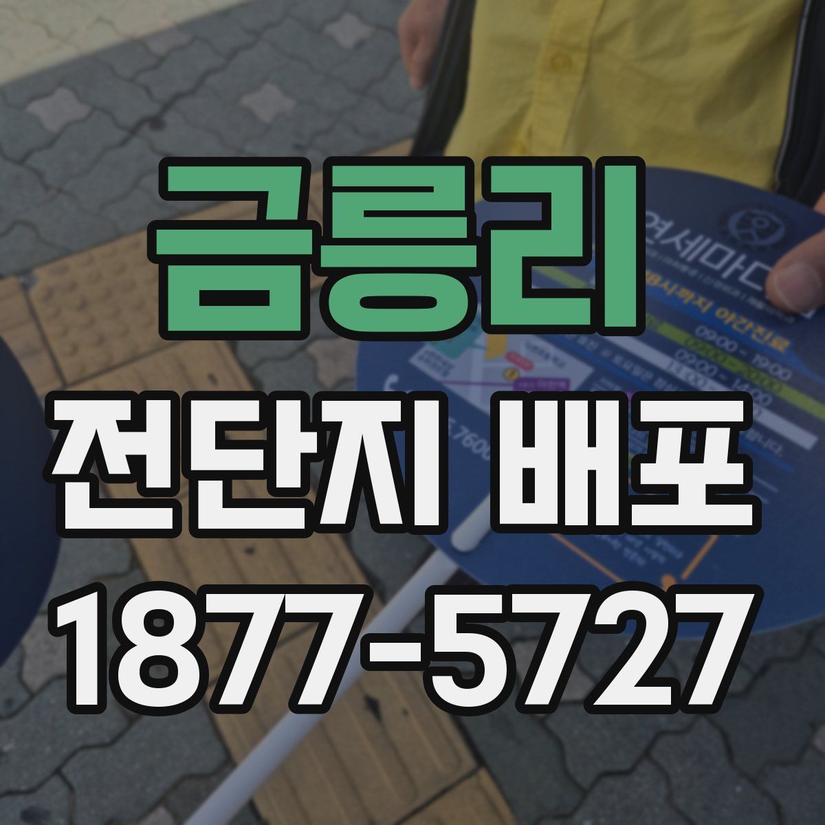 금릉리 전단지 배포