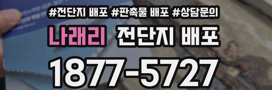 나래리 전단지 배포