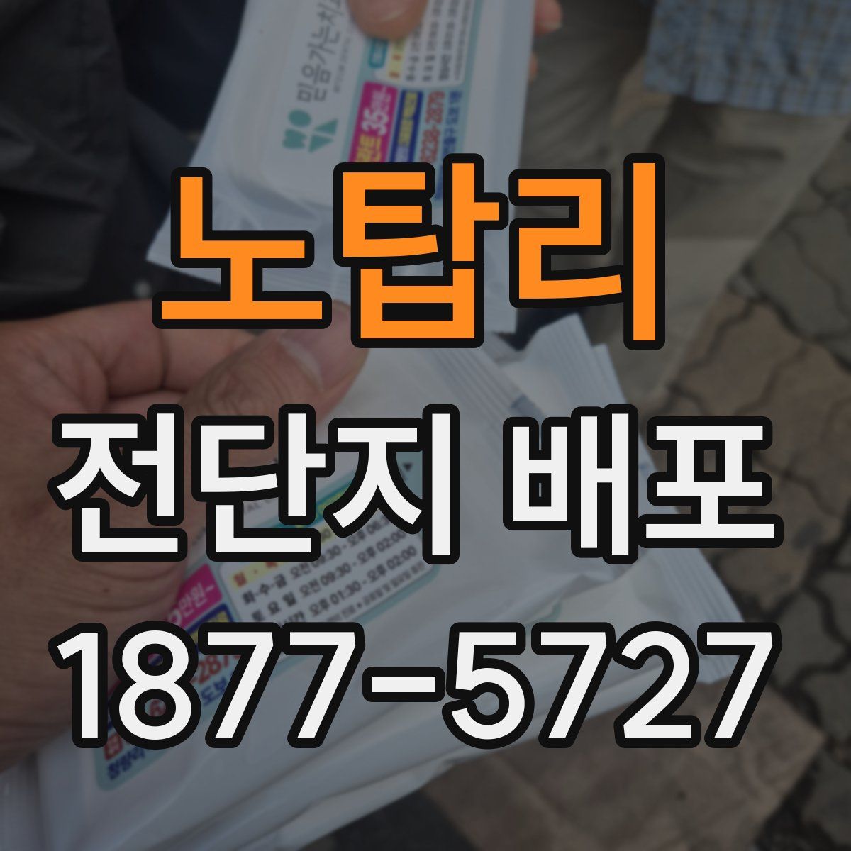 노탑리 전단지 배포