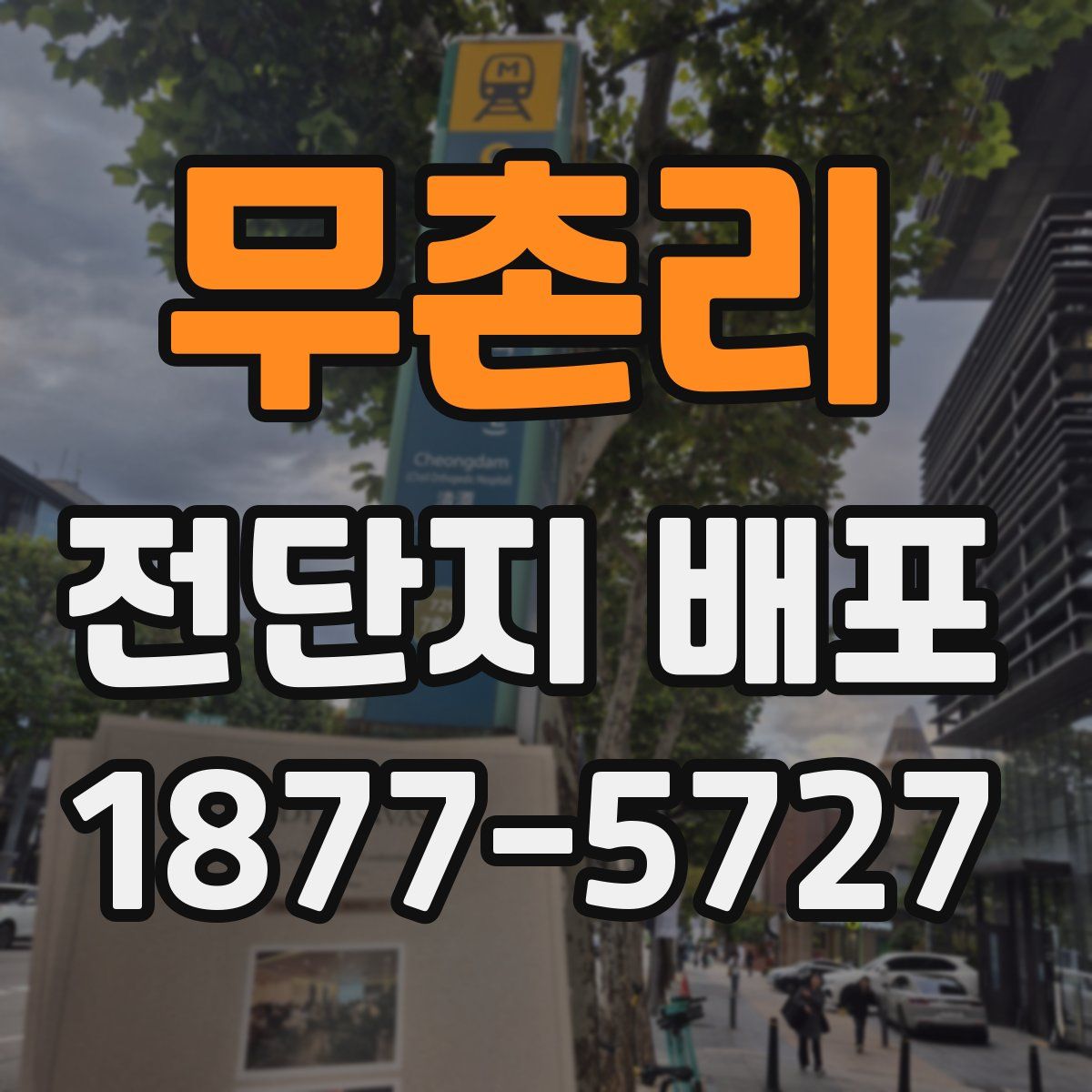 무촌리 전단지 배포