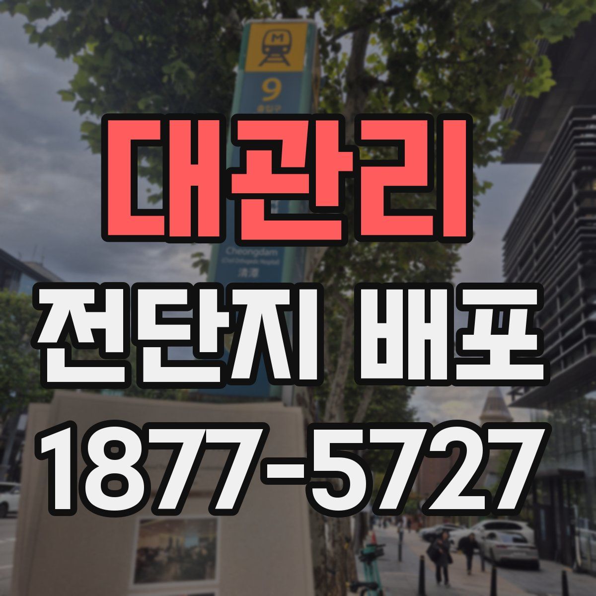 대관리 전단지 배포