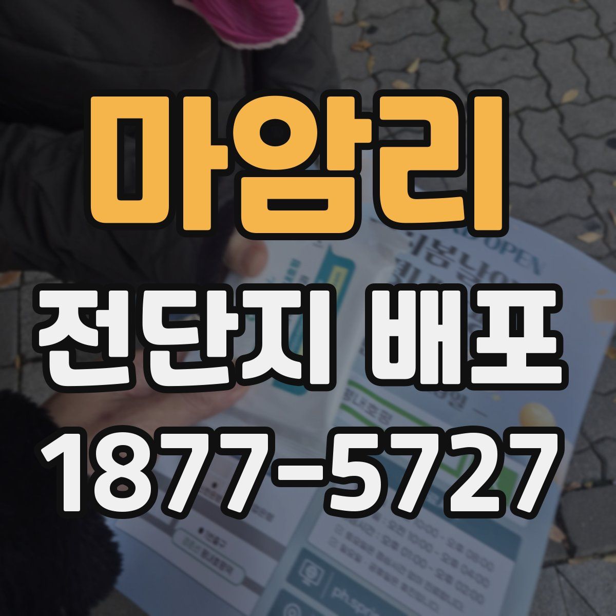 마암리 전단지 배포