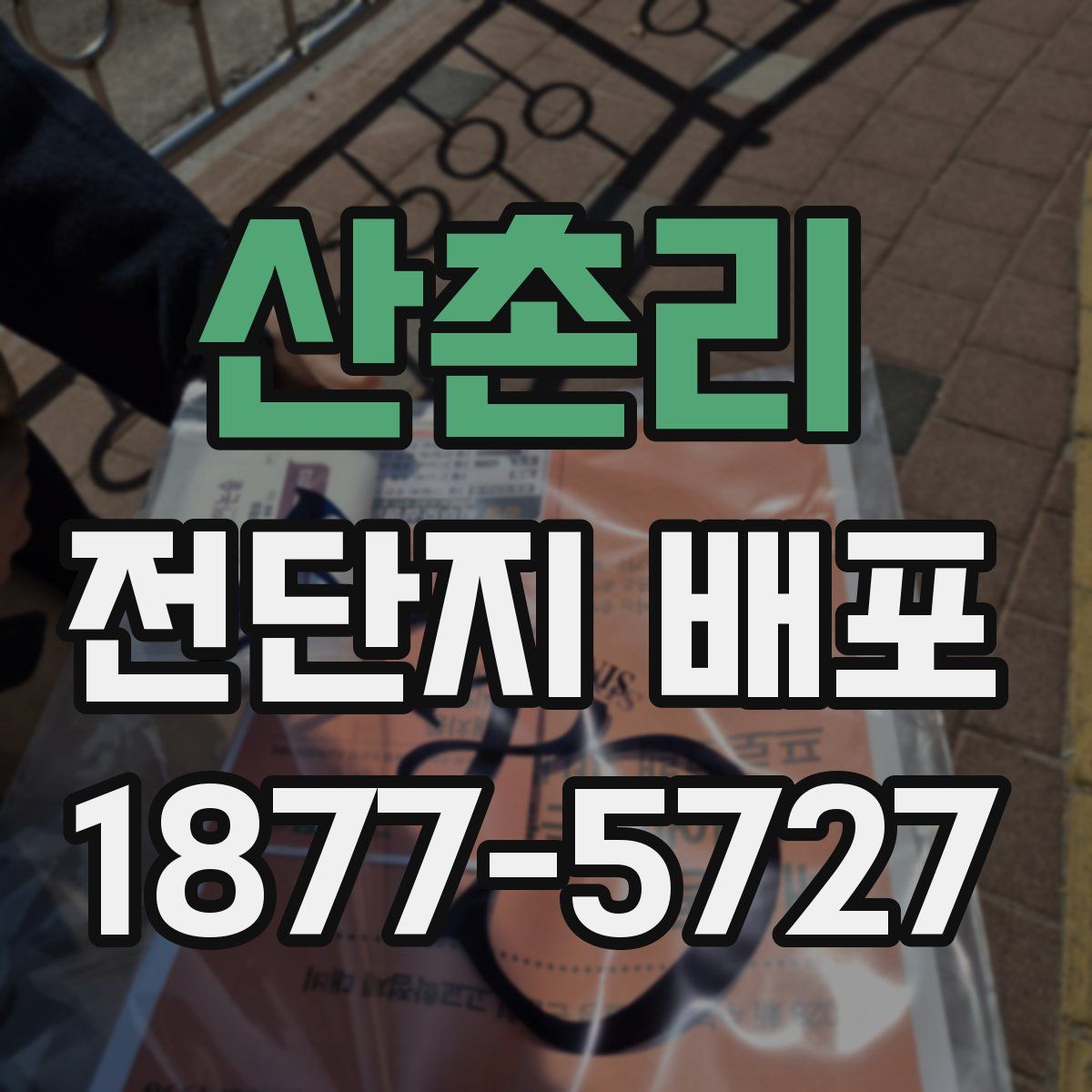 산촌리 전단지 배포
