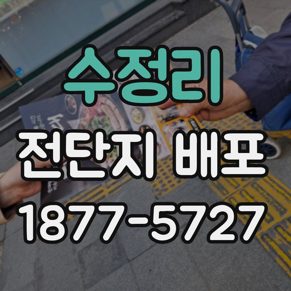 수정리 전단지 배포