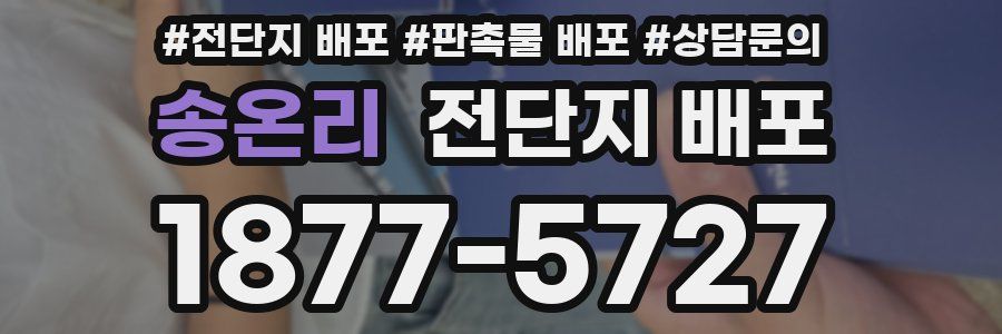송온리 전단지 배포