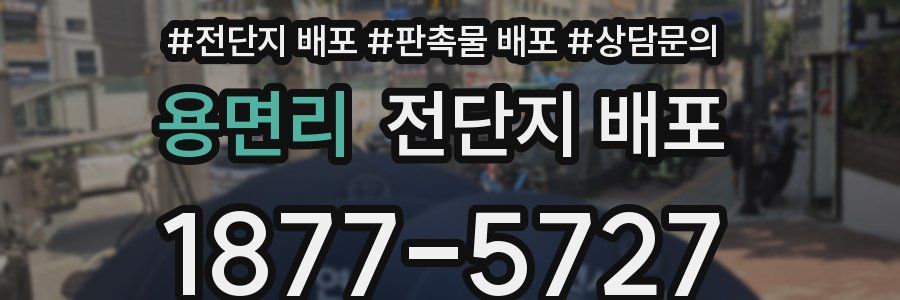 용면리 전단지 배포