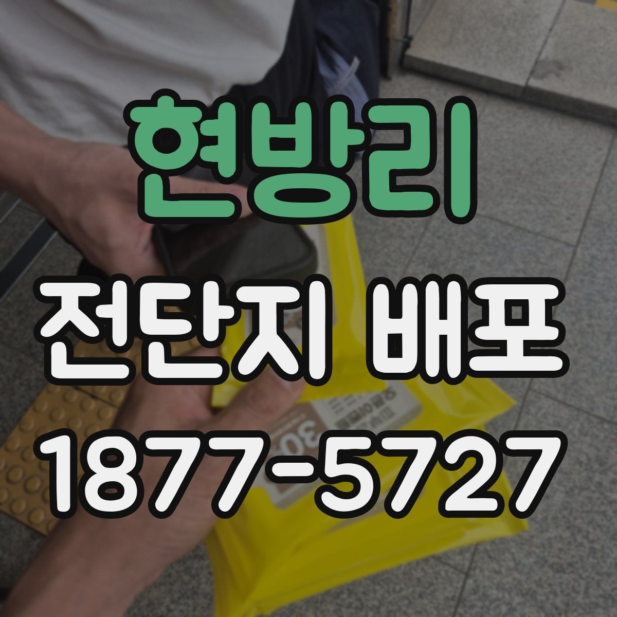 현방리 전단지 배포