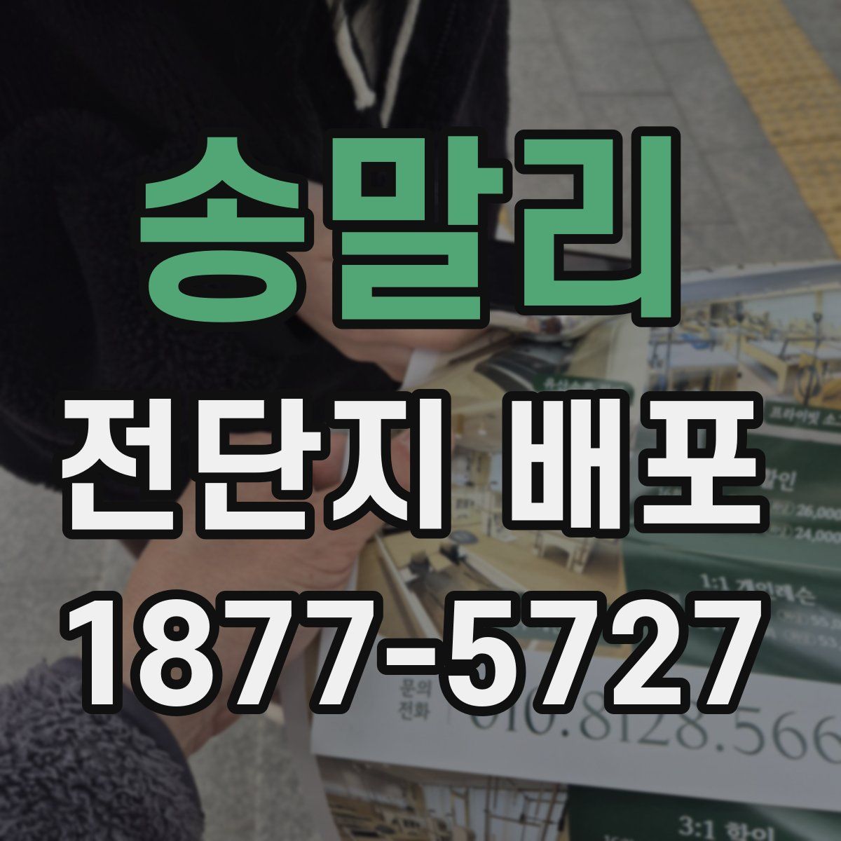 송말리 전단지 배포