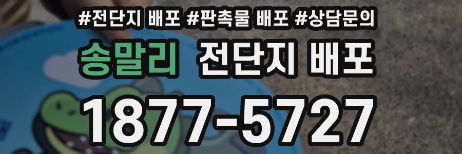 송말리 전단지 배포