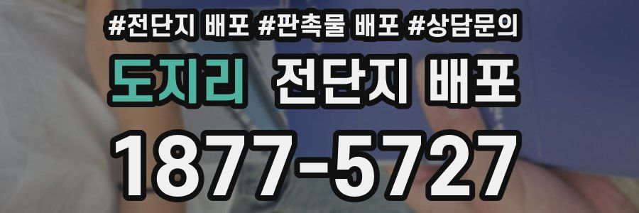 도지리 전단지 배포