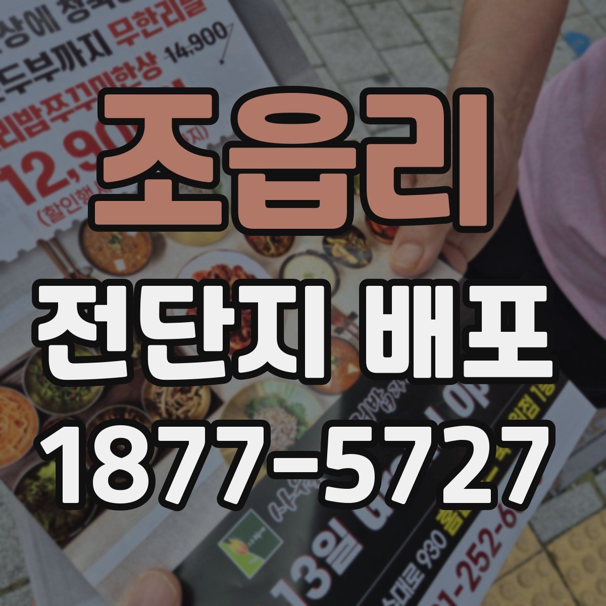 조읍리 전단지 배포