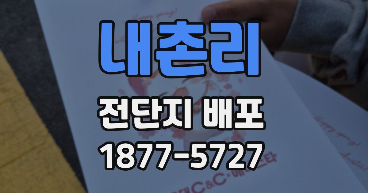 내촌리 전단지 배포