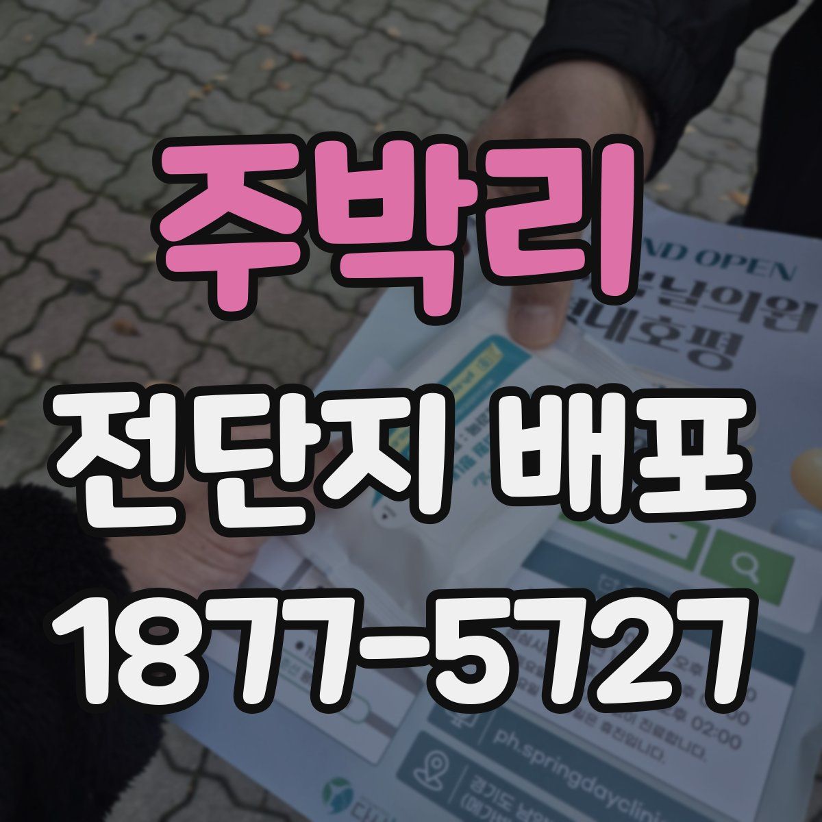 주박리 전단지 배포