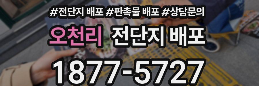 오천리 전단지 배포