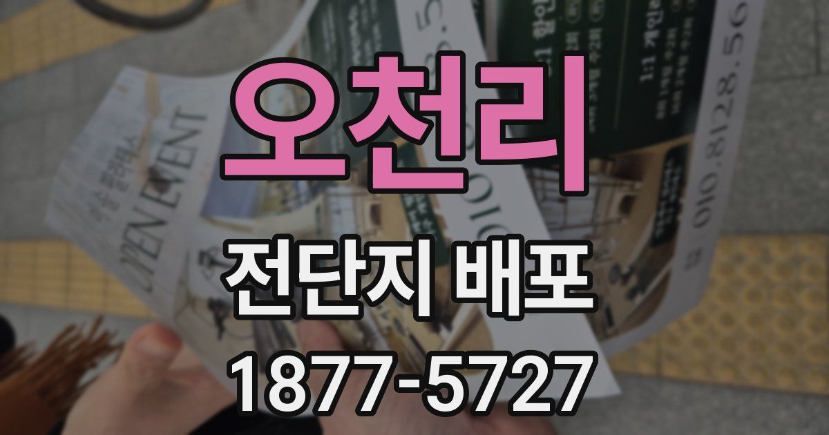 오천리 전단지 배포