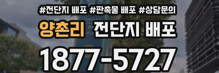 양촌리 전단지 배포