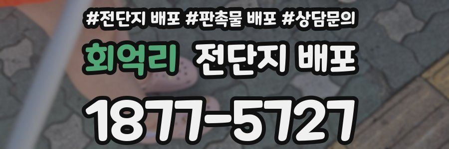 회억리 전단지 배포