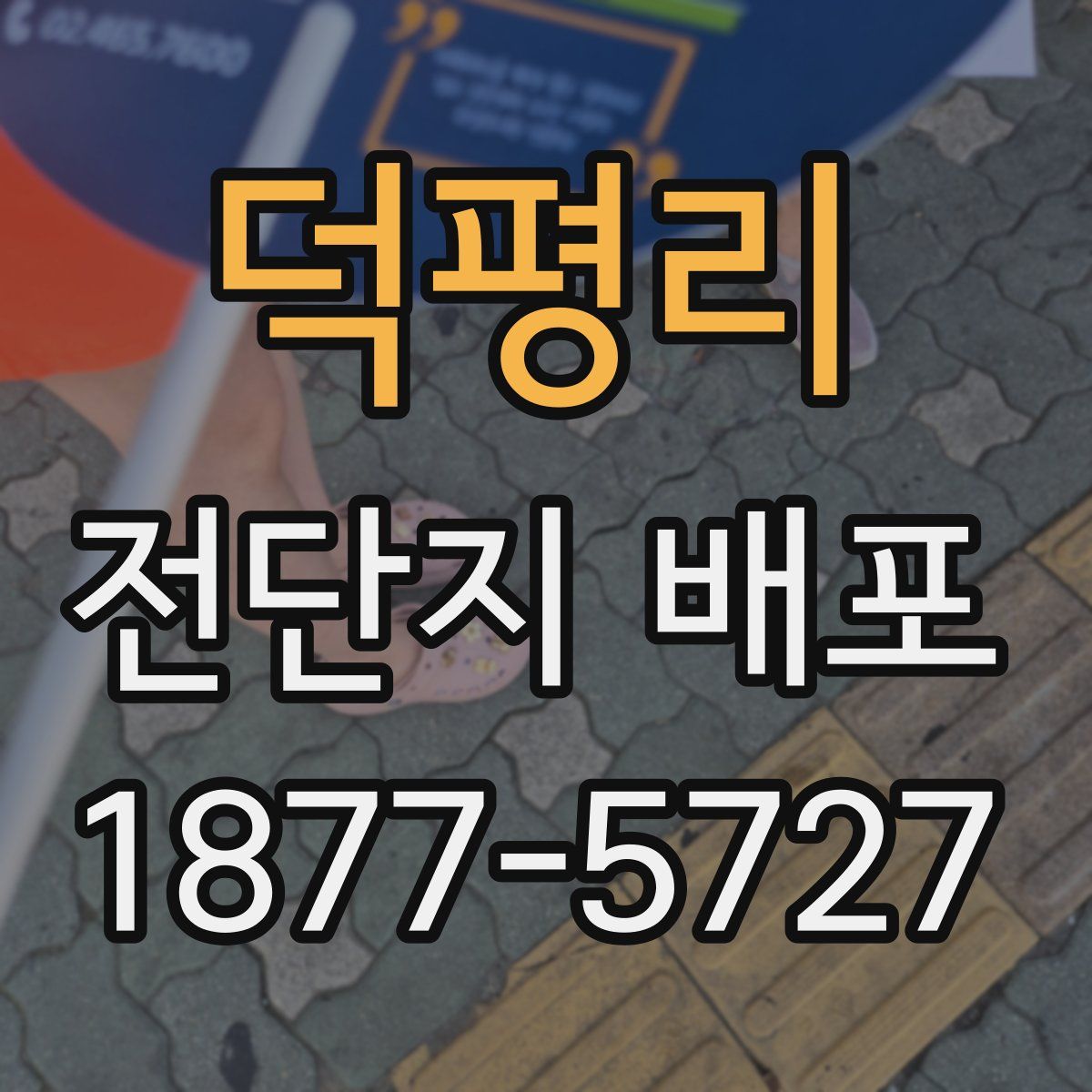 덕평리 전단지 배포