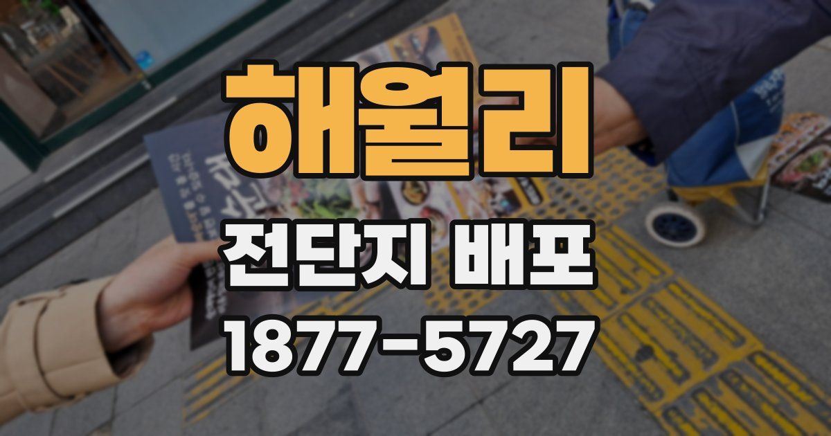 해월리 전단지 배포