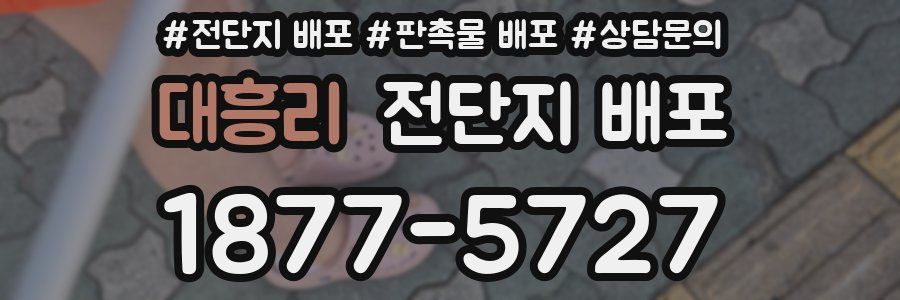 대흥리 전단지 배포