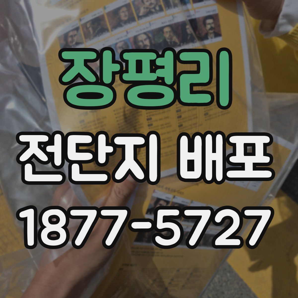 장평리 전단지 배포