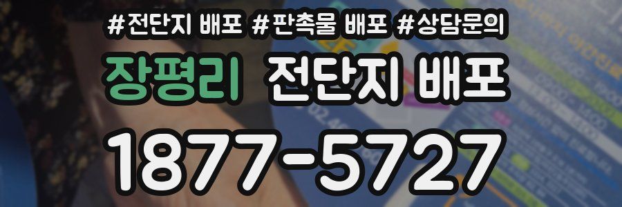 장평리 전단지 배포