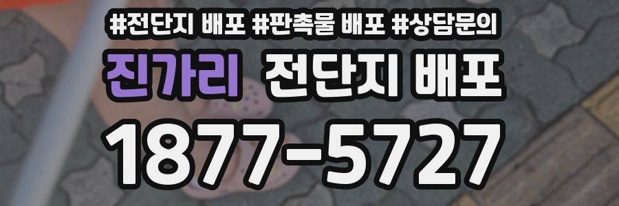 진가리 전단지 배포