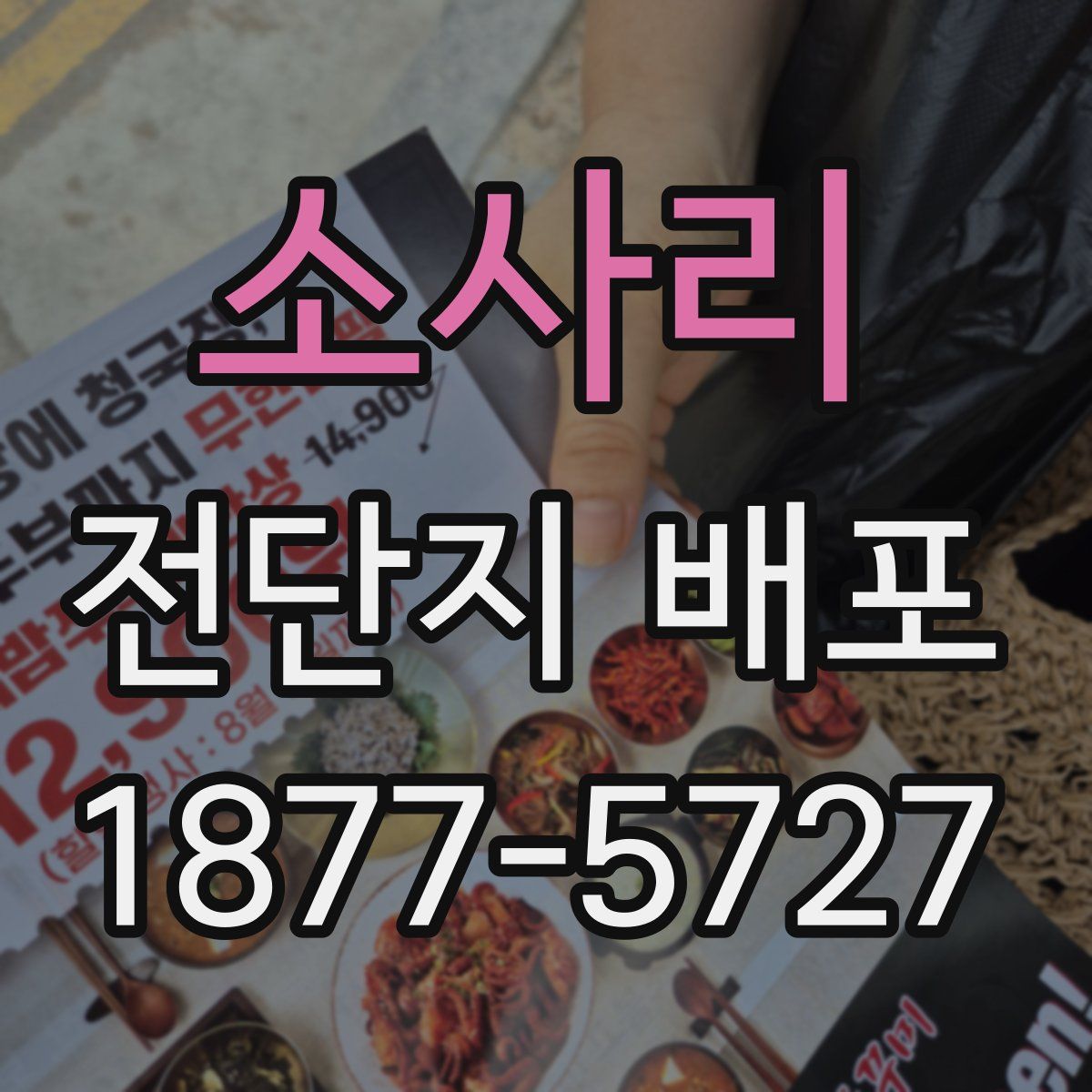 소사리 전단지 배포
