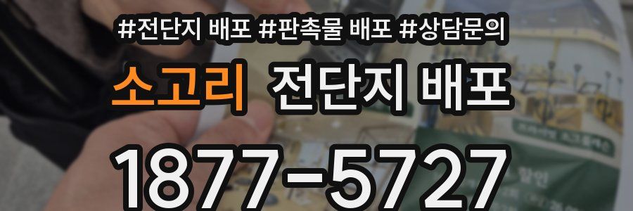 소고리 전단지 배포
